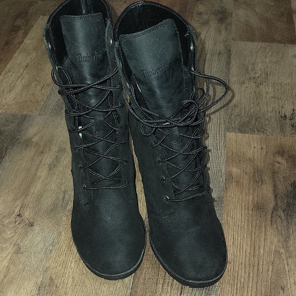 Timberland Women's Charcoal Lace-Up Boots